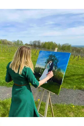 Pintura de boda en vivo 7