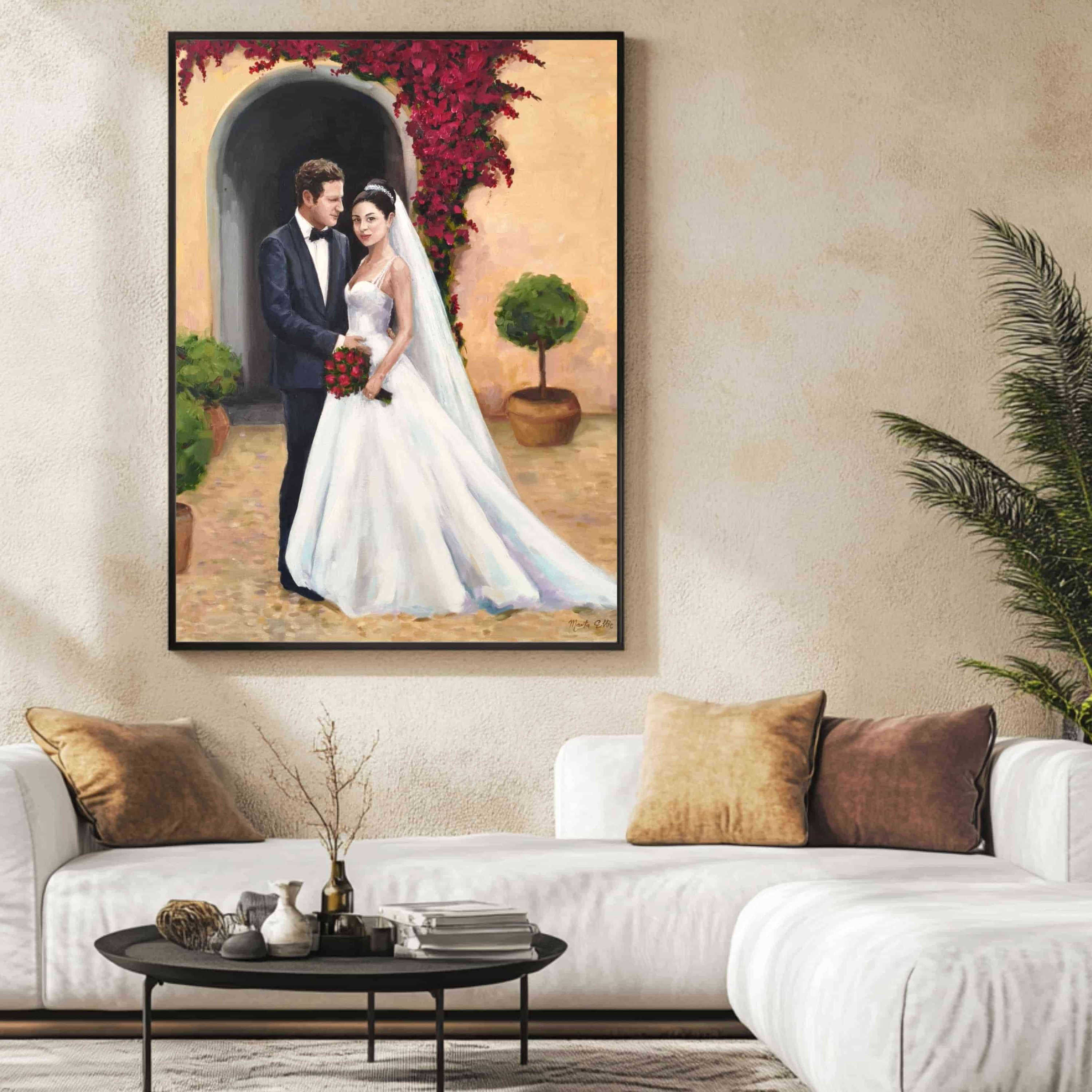 Pintura de boda en vivo 8